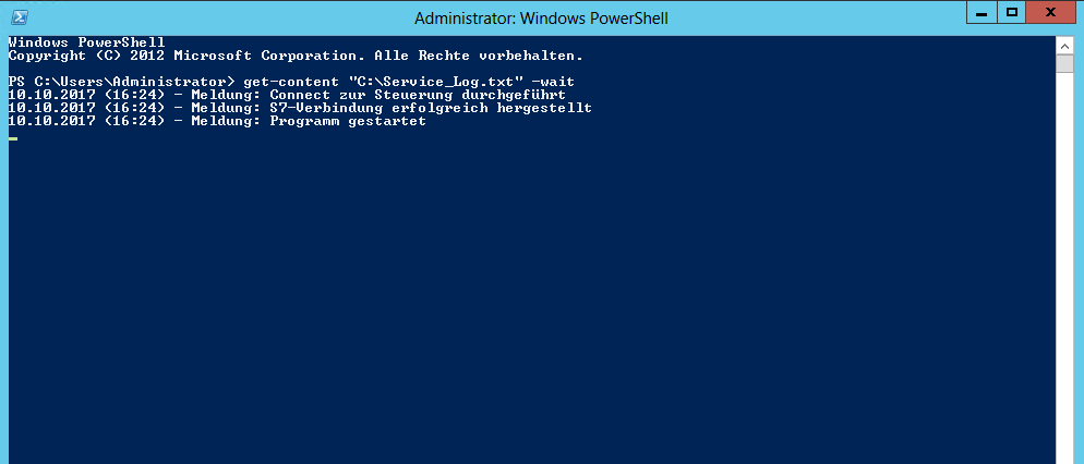 In Windows PowerShell die Linux Funktion Tail nachstellen